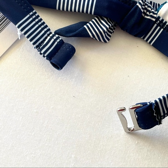 Splendid Bikini Top Adrift RSC Halter Bra Swimwear SP10230 Navy Floral Prints XS - Picture 12 of 16